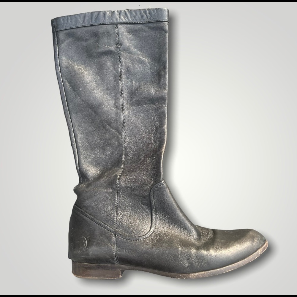 Frye Cindy Slouch Black Boot